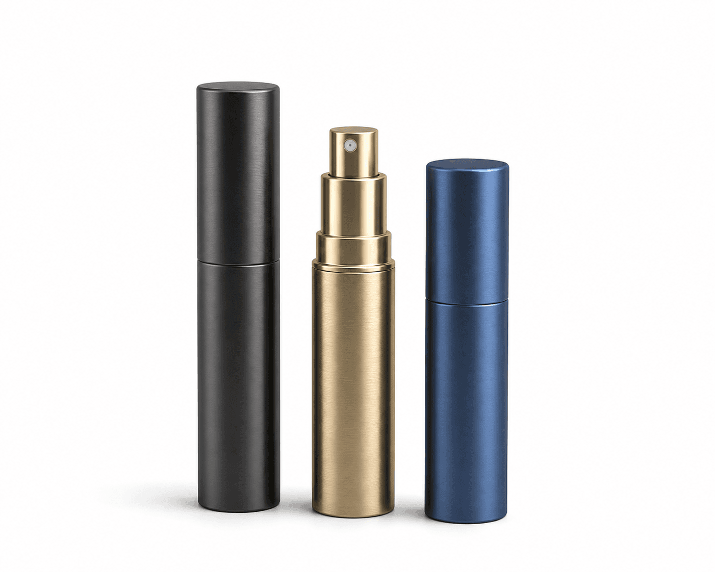 Twist-Up travel perfume atomizers